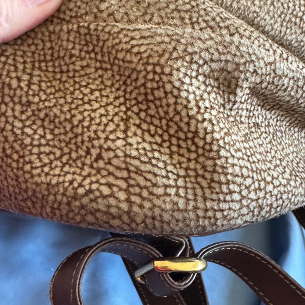 Borbonese Smallish Backpack With Adjustable Leath… - image 7